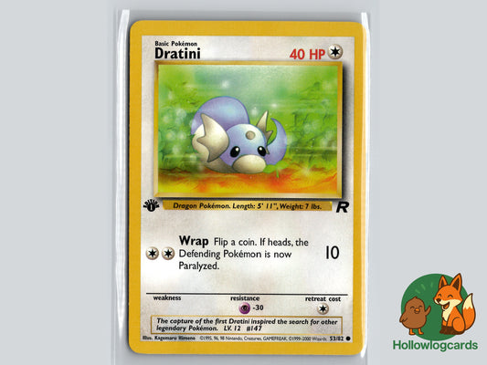 1st Edition Dratini (53/82) - Team Rocket - WOTC - Himeno