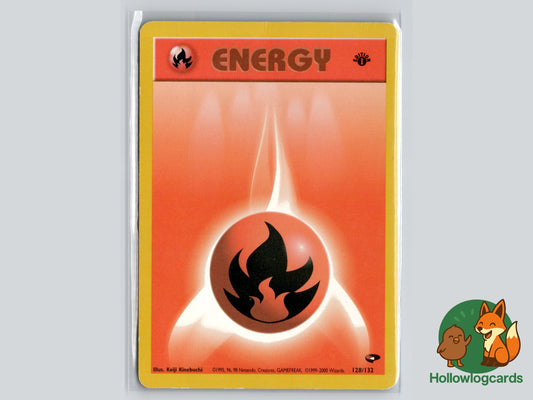 1st Edition - Fire Energy - Gym Challenge [128/132] - WOTC - Kinebuchi