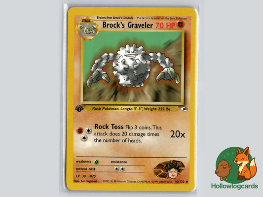 1st Edition - Brocks Graveler - Gym Heroes [40/132] -  WOTC