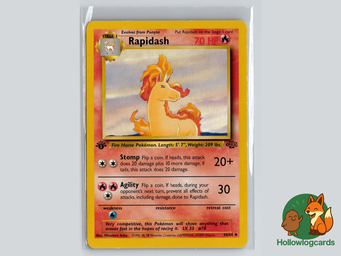 1st Edition - Rapidash - Jungle [44/64] - WOTC - Arita
