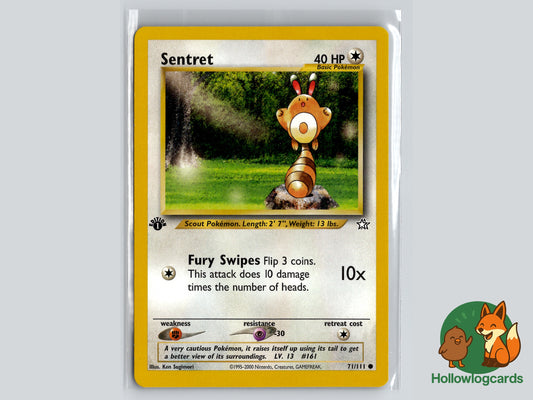 1st Edition - Sentret (71/111) - Neo Genesis - WOTC