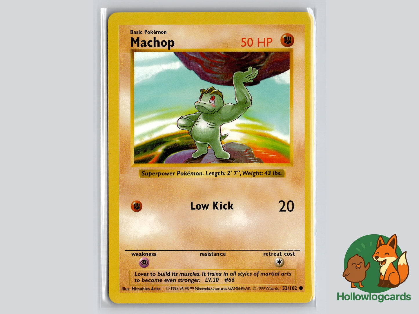 Machop (52/102) - Shadowless Base Set - WOTC