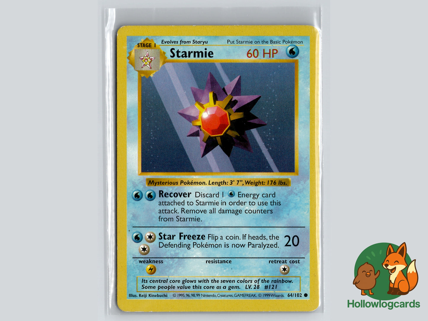 Starmie - Shadowless Base Set 64/102 - WOTC