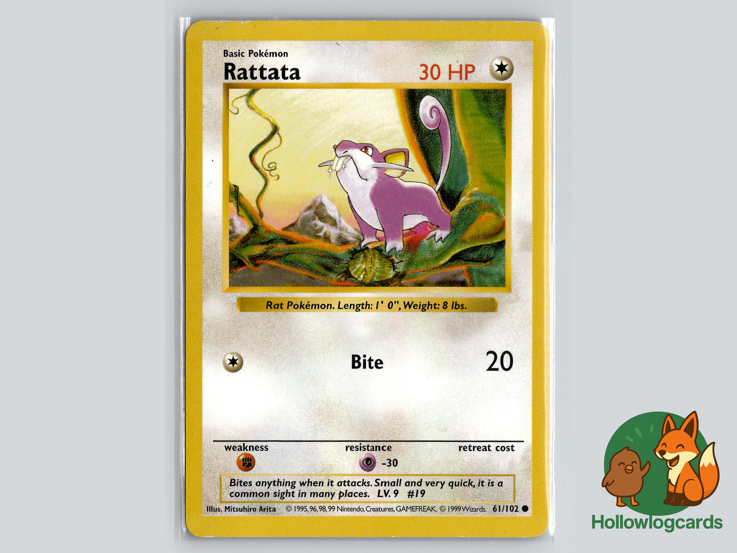 Rattata - Shadowless Base Set 61/102 - WOTC