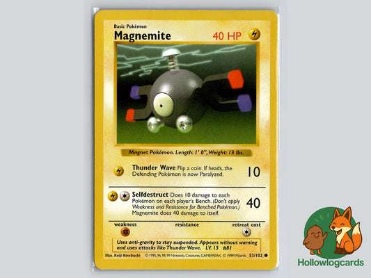 Magnemite (53/102) Shadowless Base Set - WOTC