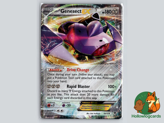 Genesect EX (64/124) - Fates Collide - Rare Holo EX Foil/Holo XY - MidEra