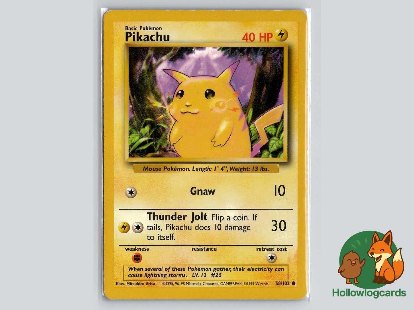 Pikachu - Base Set (058/102) - WOTC