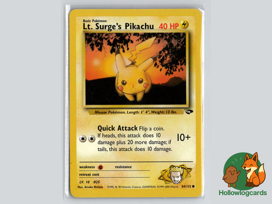 Lt. Surge’s Pikachu - Gym Challenge [84/132] - WOTC - Nishida