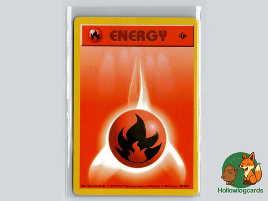 1st Edition Fire Energy (98/102) - Base Set - WOTC