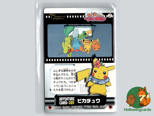 Pikachu Adventure Card No.029 2003 Carddass - Mudkip Torchic treeko - Bandai - Japanese