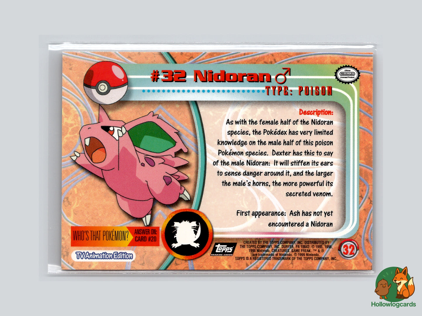 Nidorano Male - #32 - Topps