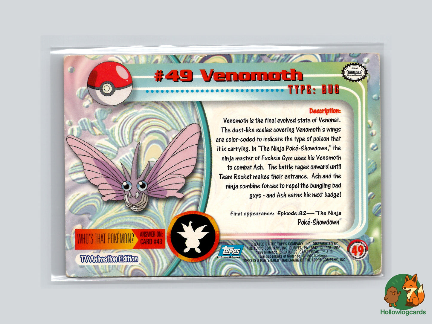 Venomoth - #49 - Topps
