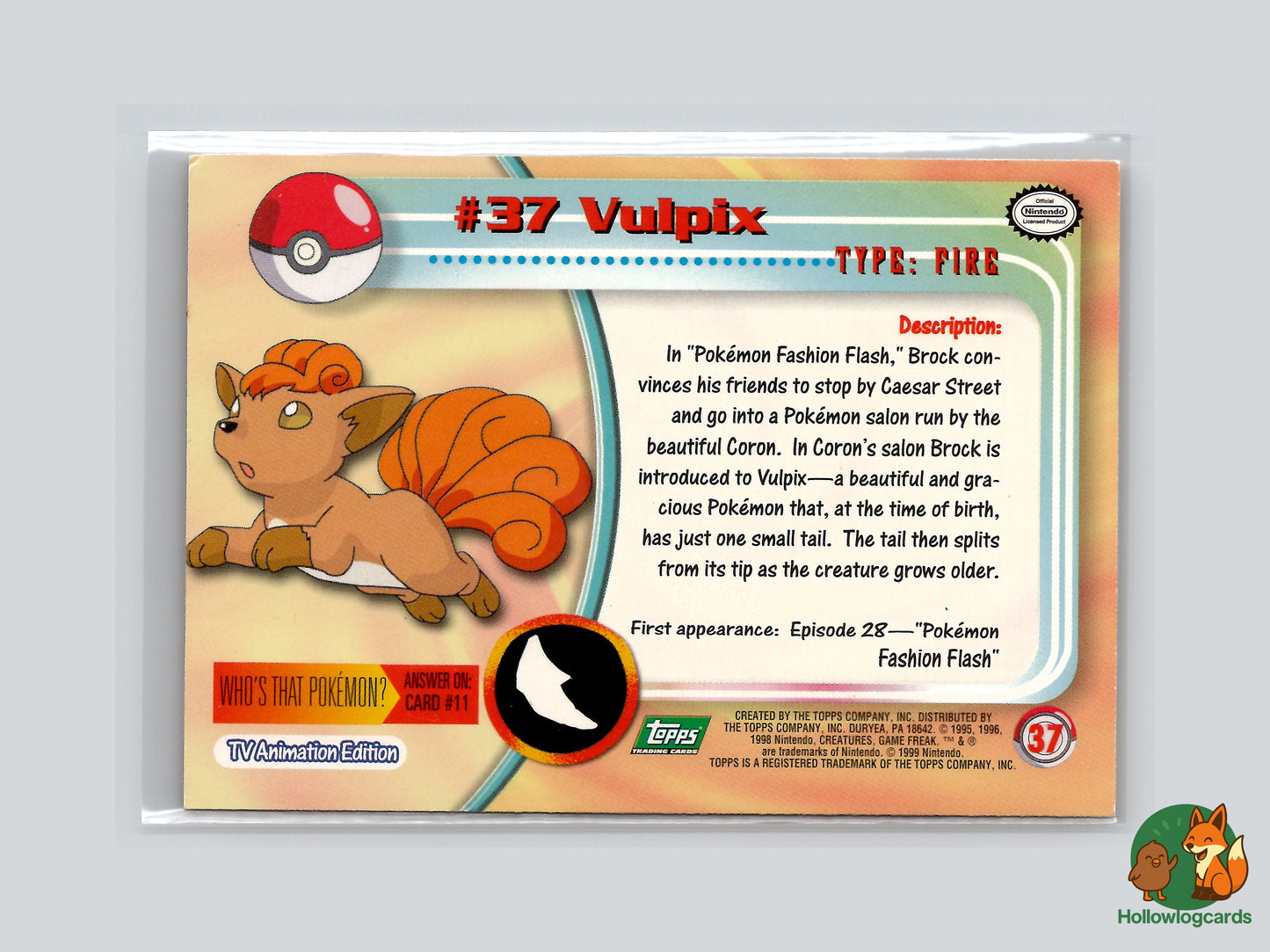 Vulpix - #37 - Topps