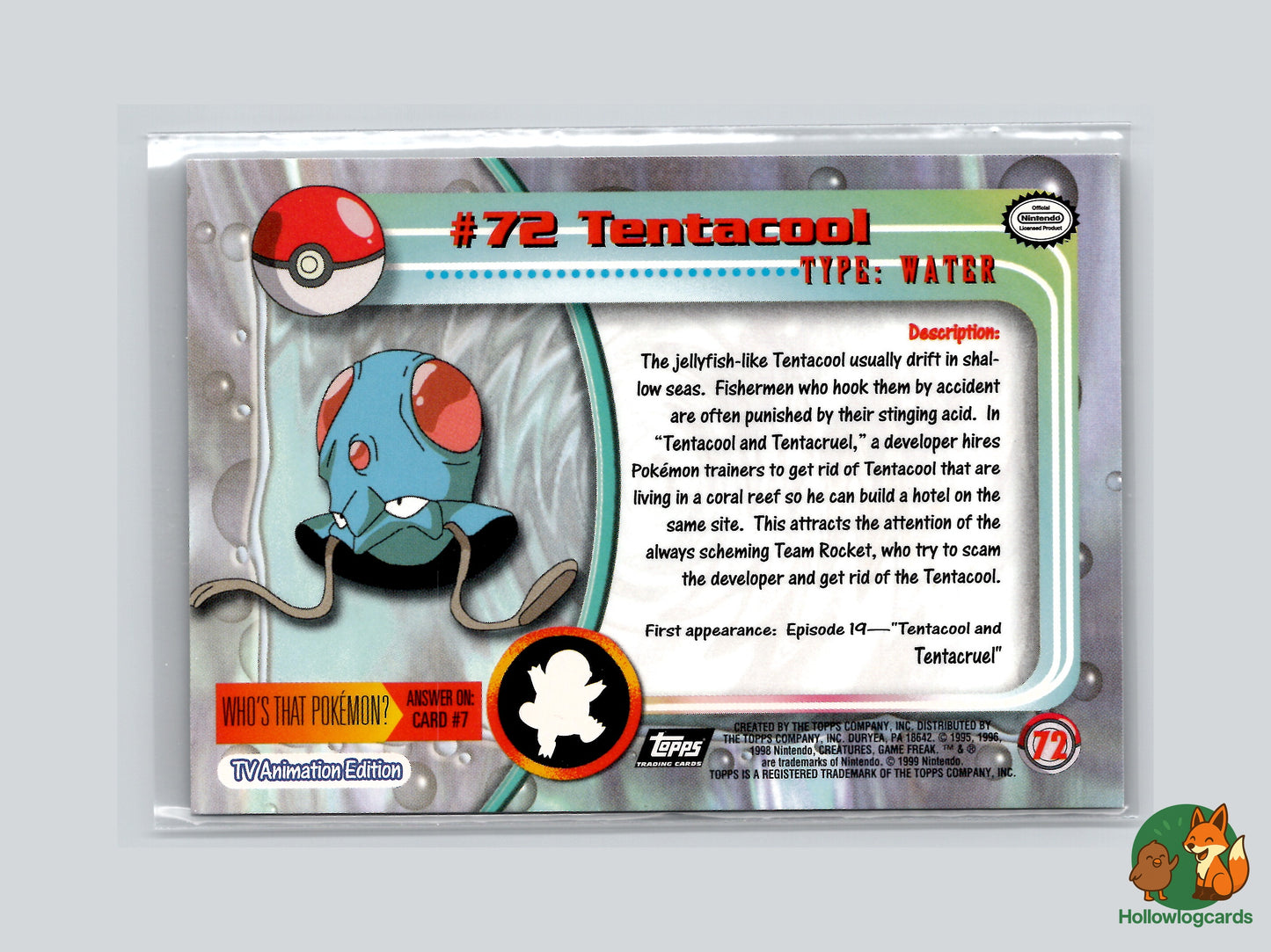 Tentacool - #72 - Topps
