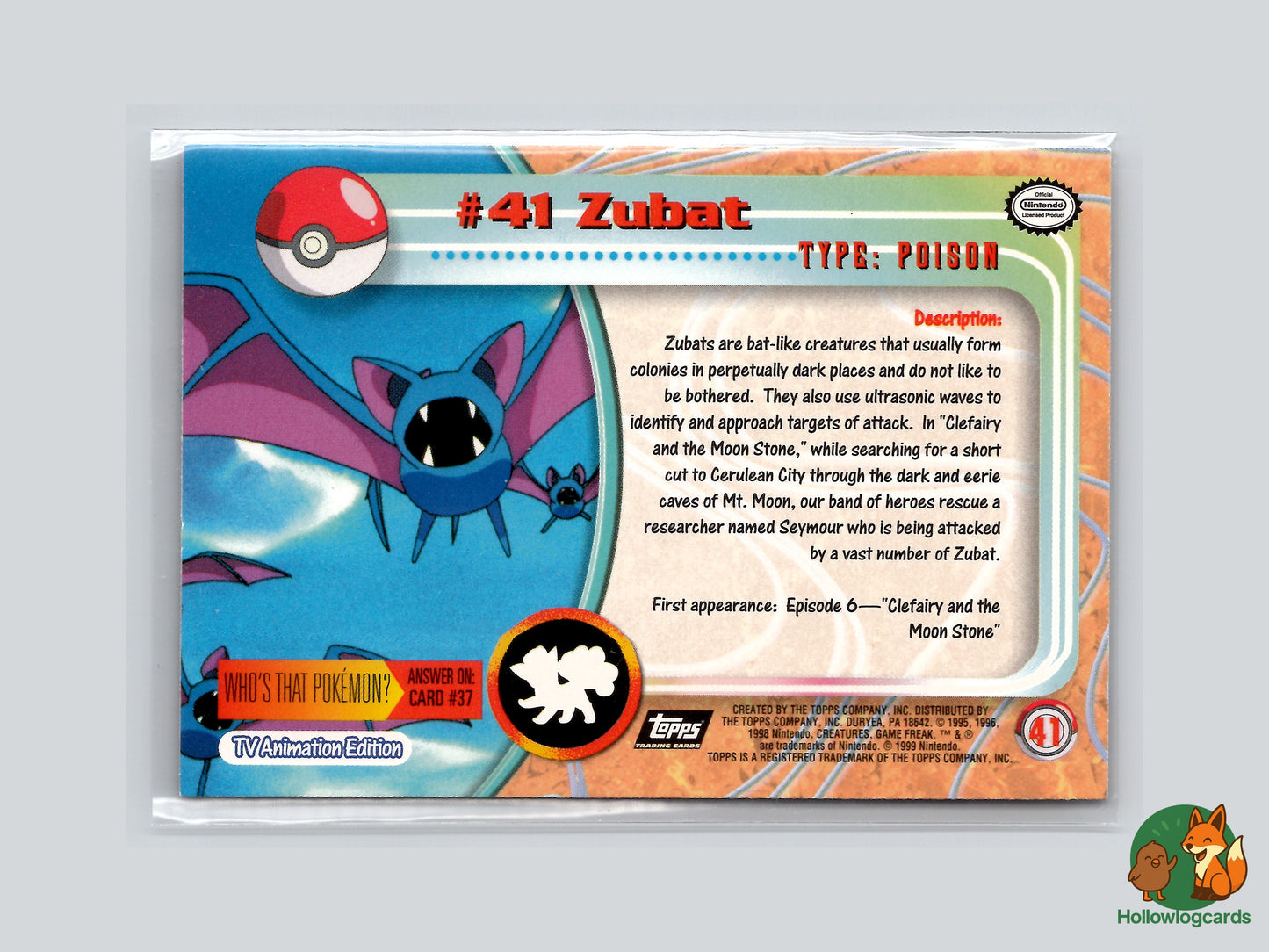 Zubat - DIAMOND GLASS HOLO [41] - Topps