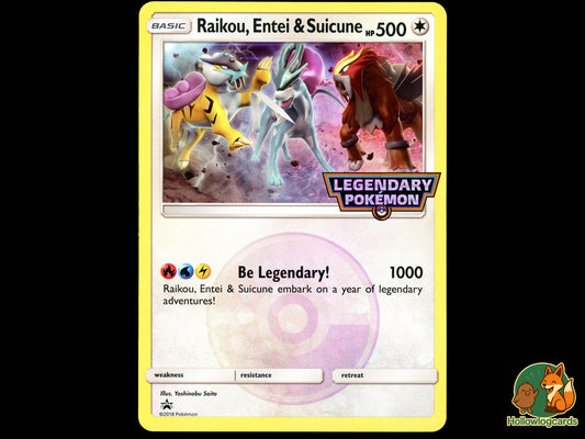 Raikou, Entei & Suicune - Promo - Modern - Saito (Oversized)