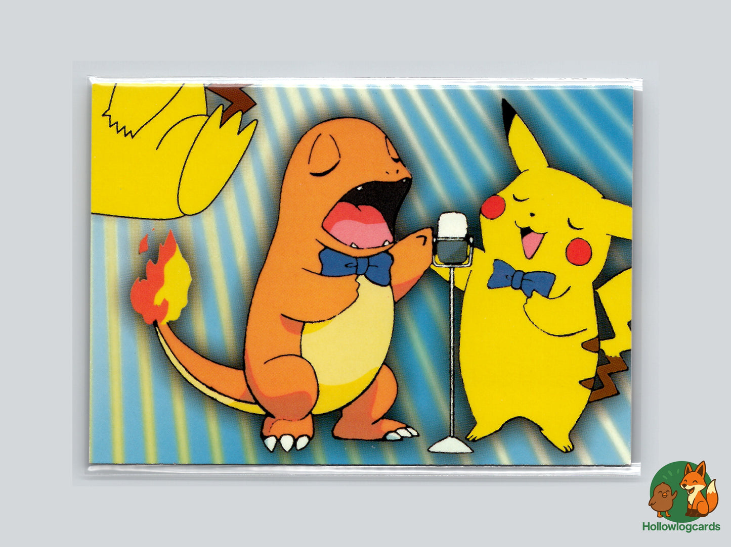 TV Puzzle - #P06 - Topps - Pikachu Charmander Singing - Bowties