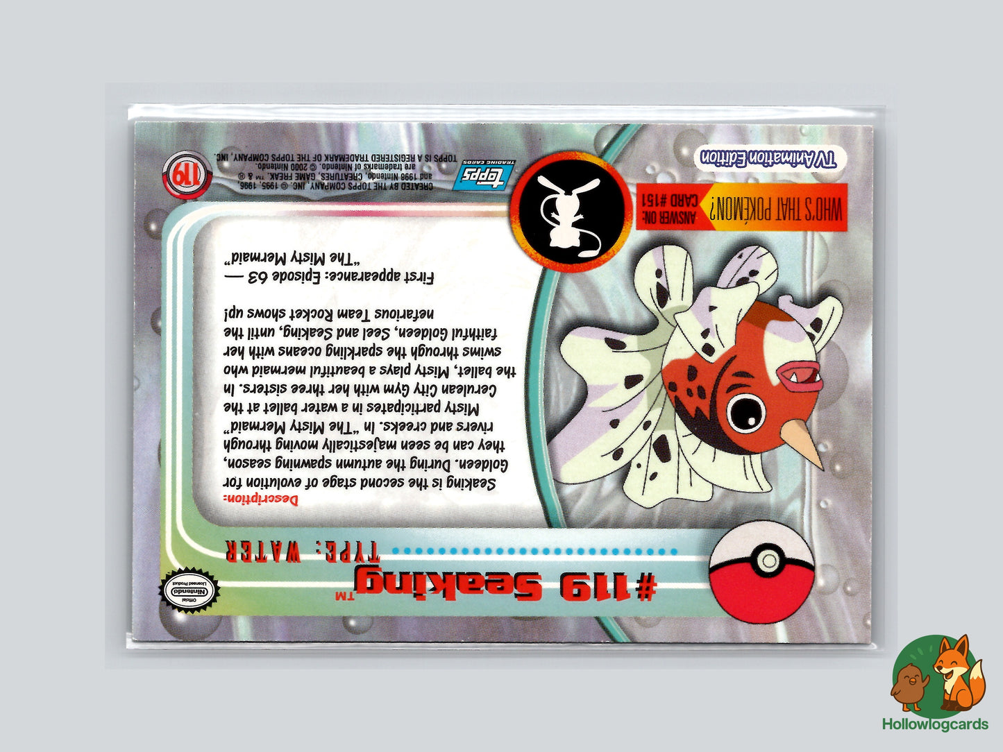 Seaking - #119 - Topps - Rainbow Foil