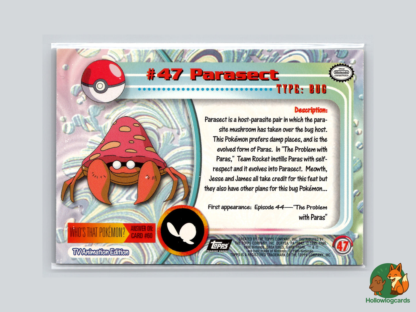 Parasect - #47 - Topps Chrome