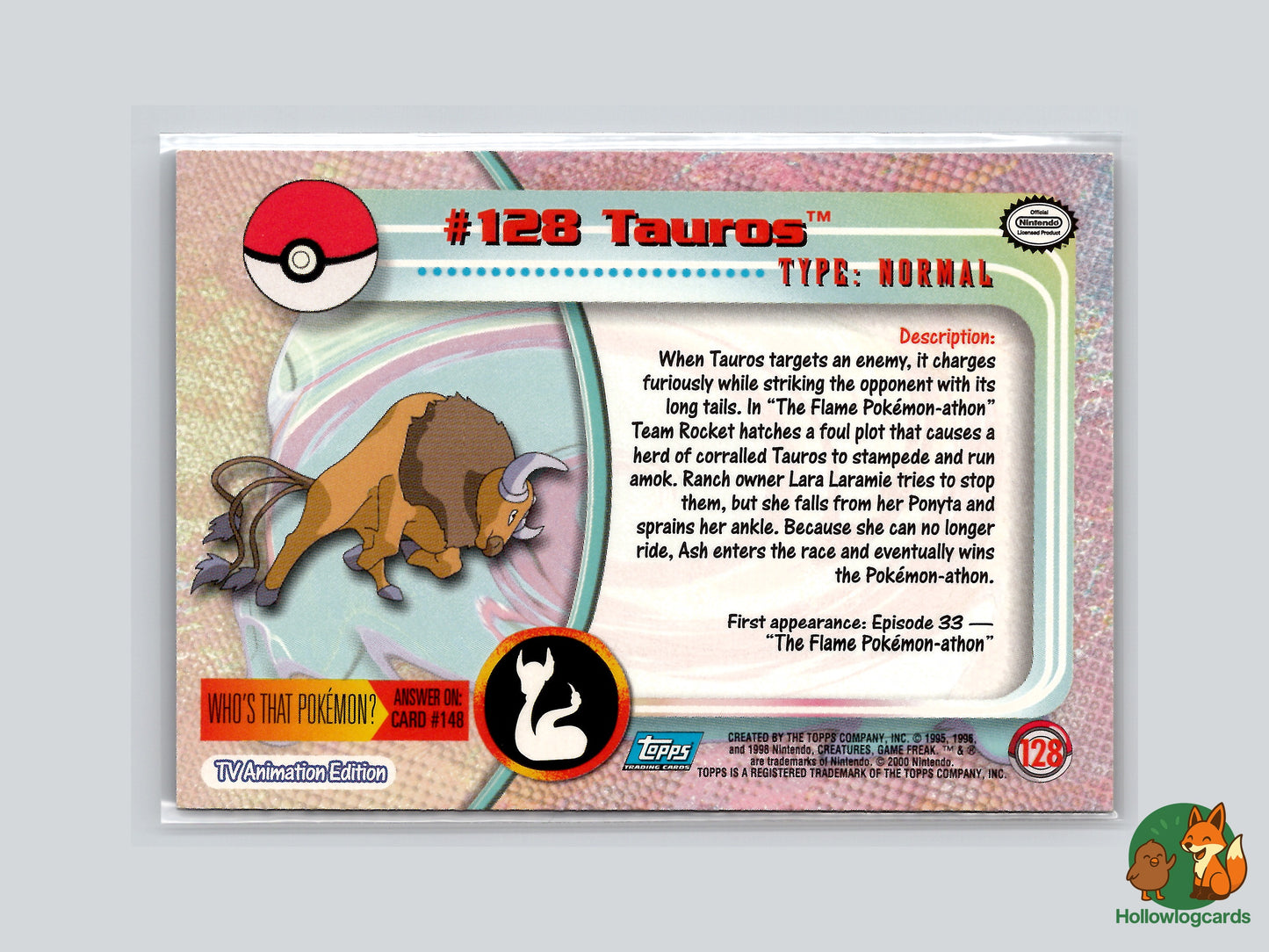 Tauros - #128 - Topps