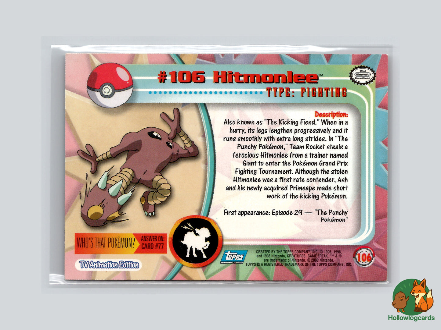 Hitmonlee - #106 - Topps