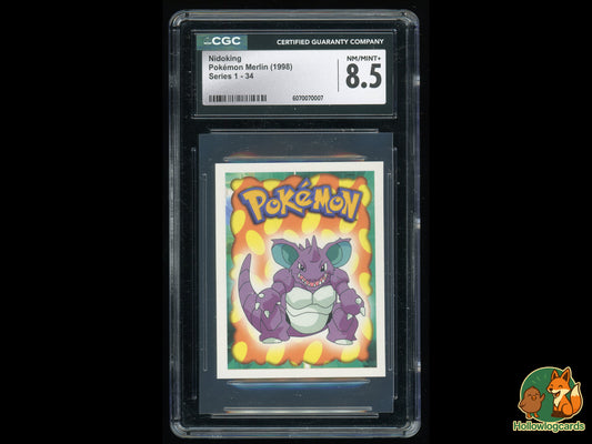 Graded Nidoking - Pokemon Merlin (1998) - CGC  8.5