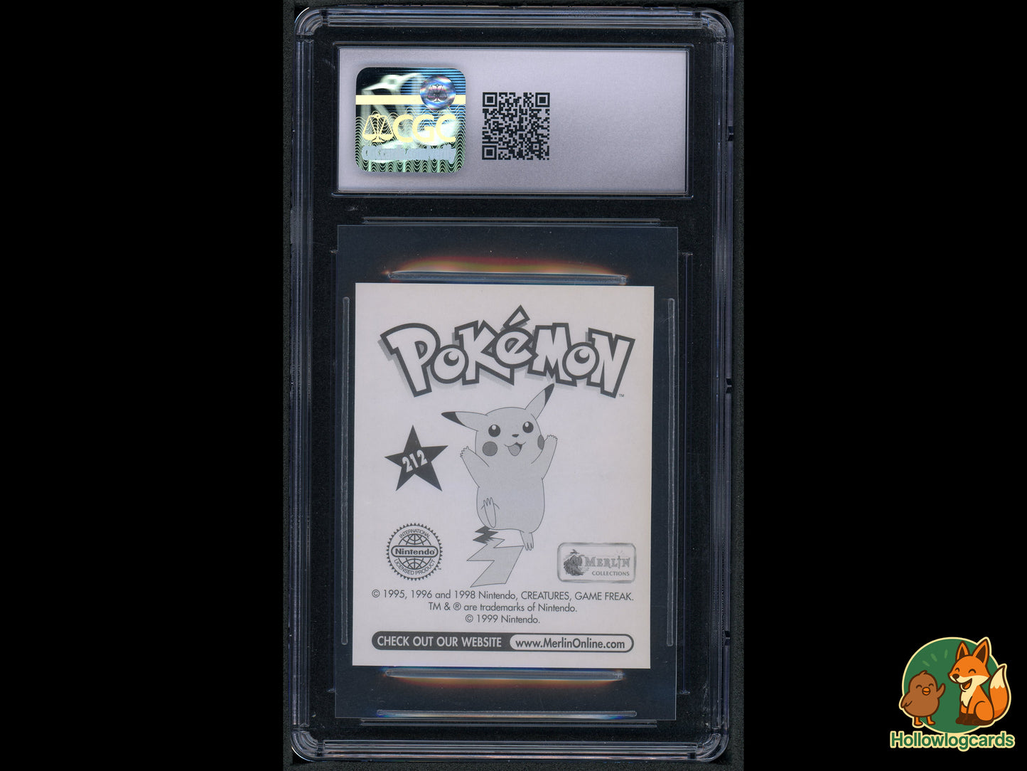 Graded Arbok - Pokemon Merlin (1998) - Series 1 #212 - CGC Mint 9