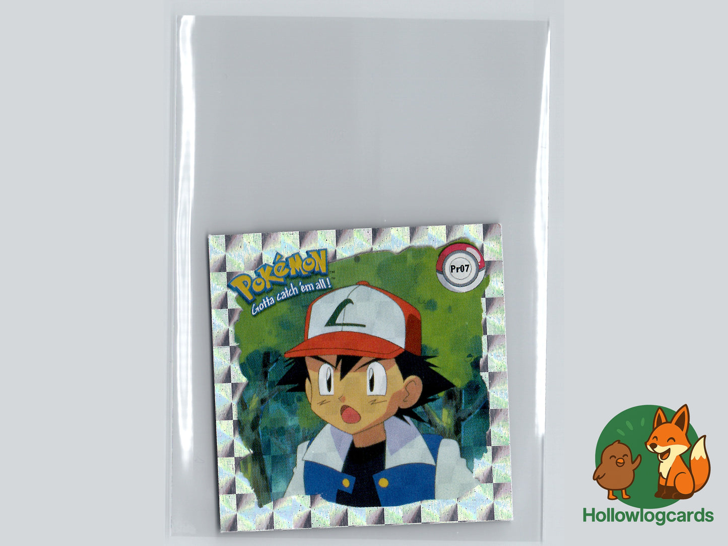 Ash Ketchum (Close-up) Holo - Pr07 - Artbox Sticker - Nintendo