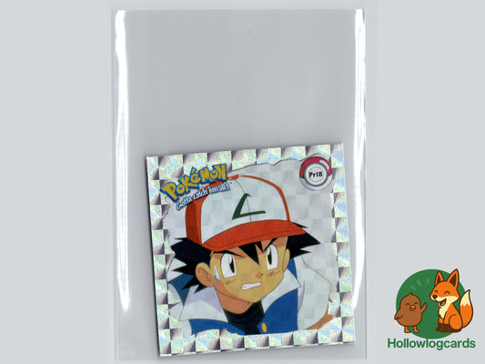 Ash Ketchum (Sweatdrop) Holo - Pr18 - Artbox Sticker - Nintendo