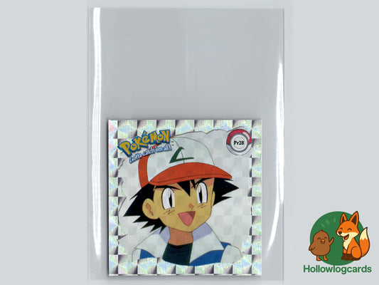 Ash Ketchum (Smiling) Holo - Pr28 - Artbox Sticker - Nintendo