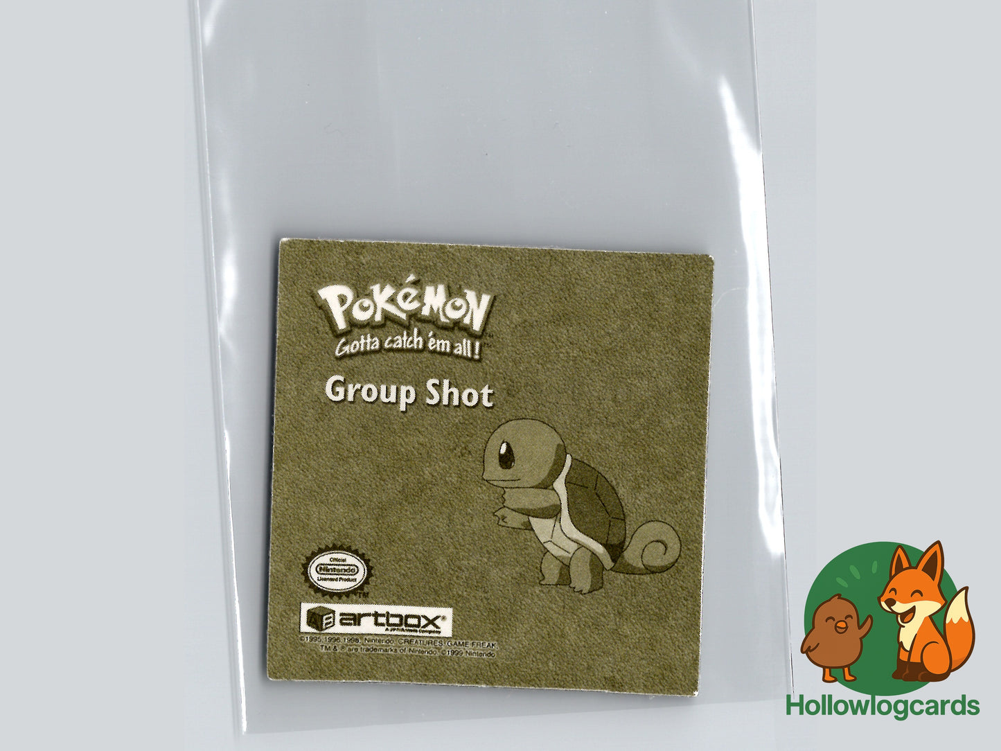 Ash & Squirtle Squad [Pikachu] - Gold Holo- R14 - Artbox Sticker - Nintendo