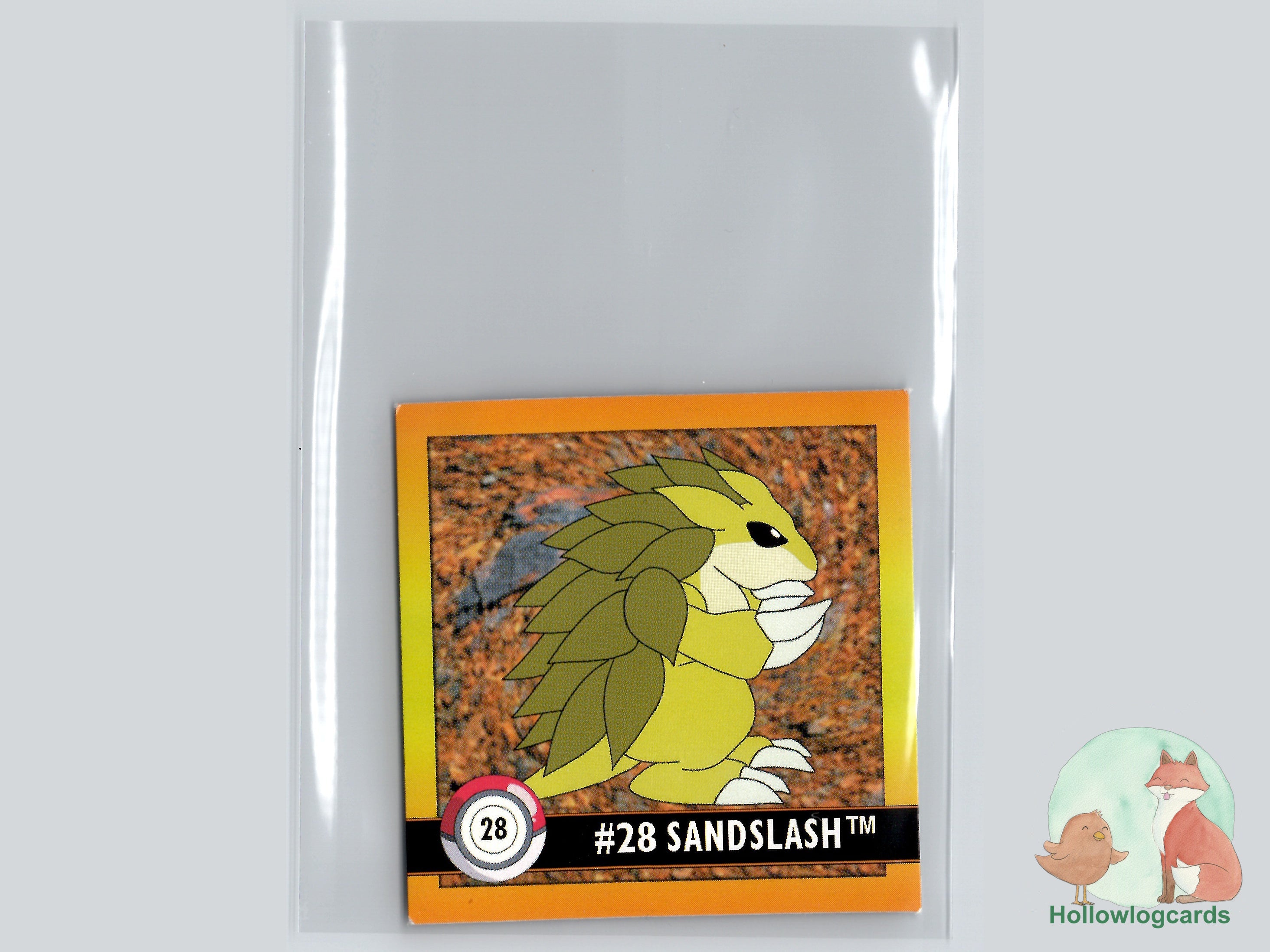 Sandslash - 28 - Artbox Sticker - Nintendo – Hollowlogcards