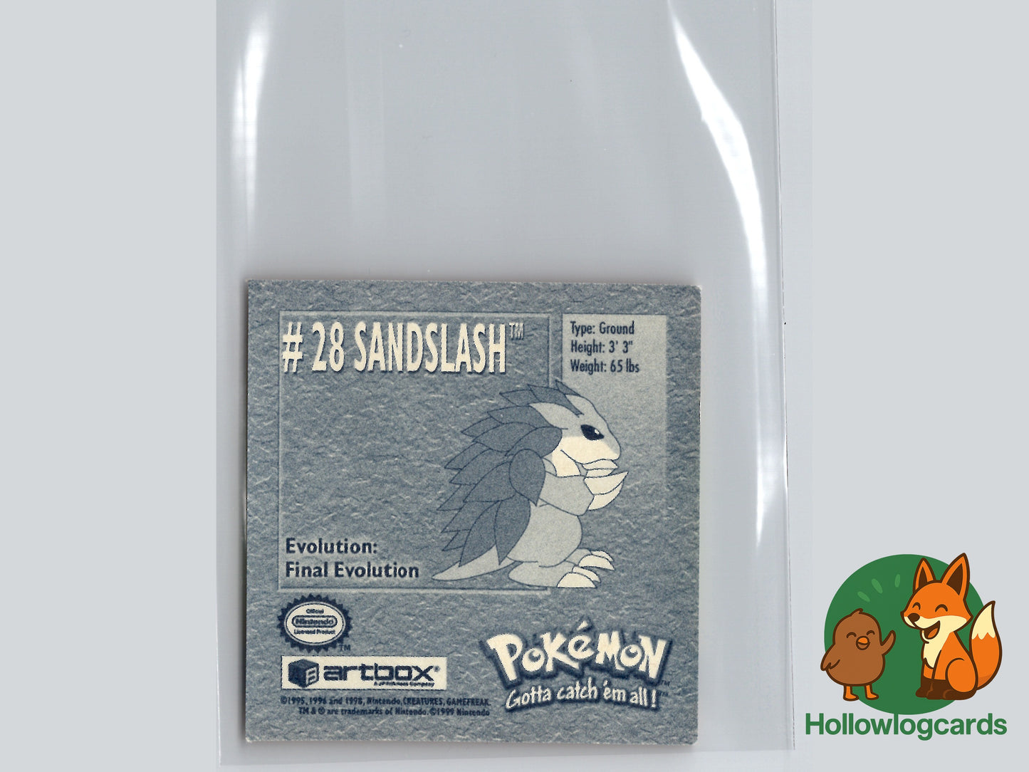 Sandslash - 28 - Artbox Sticker - Nintendo