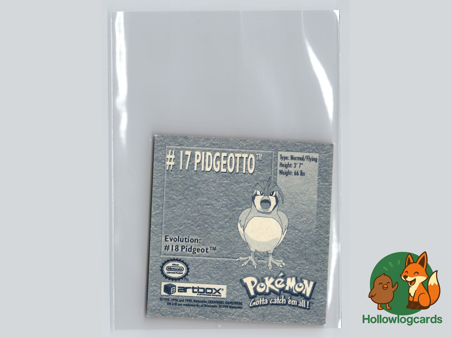 Pidgeotto - 17 - Artbox Sticker - Nintendo