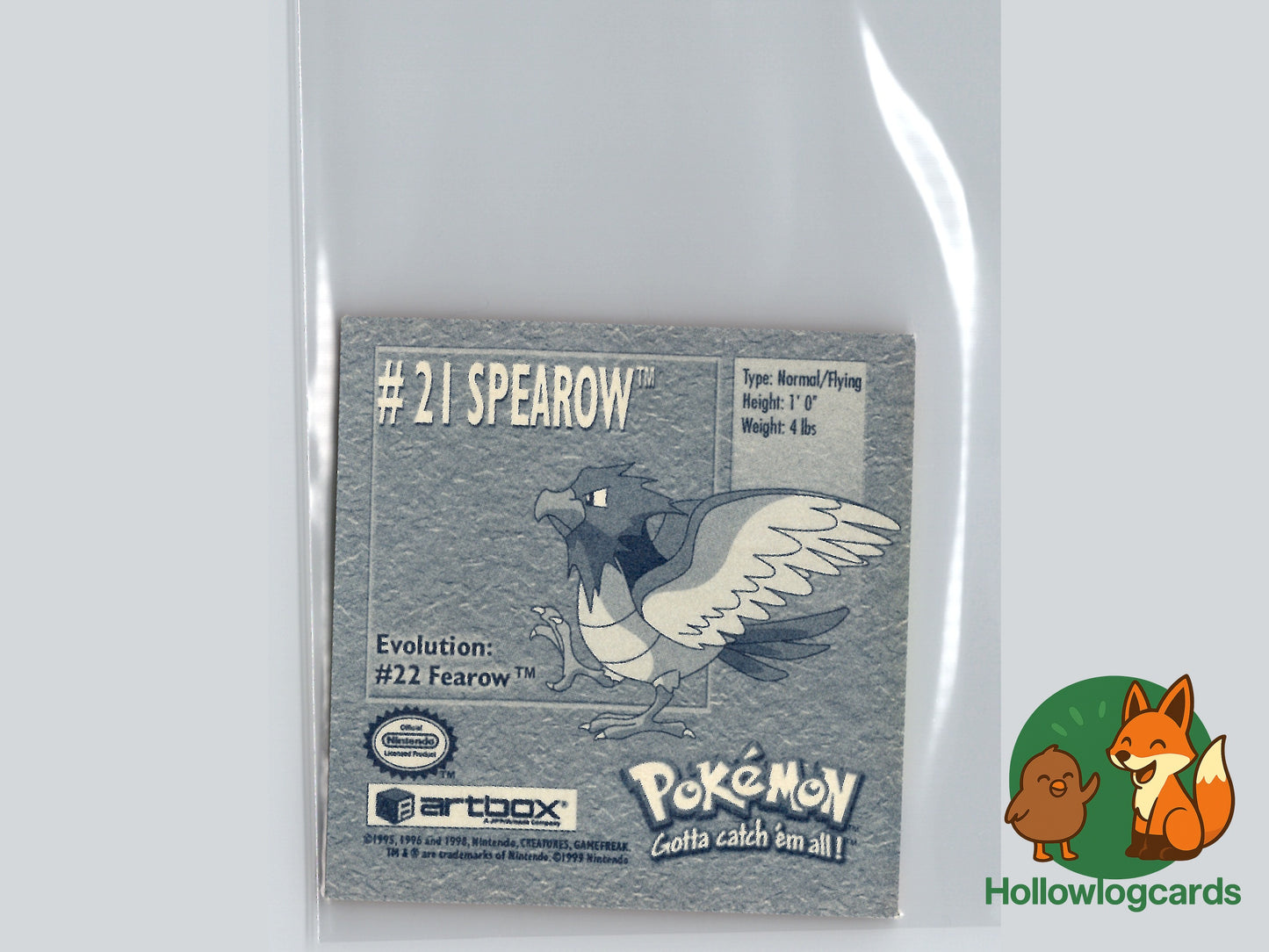 Spearow - 21 - Artbox Sticker - Nintendo