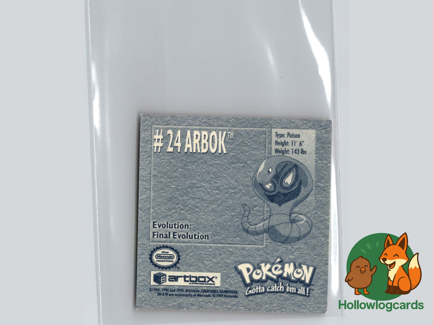 Arbok - 24 - Artbox Sticker - Nintendo
