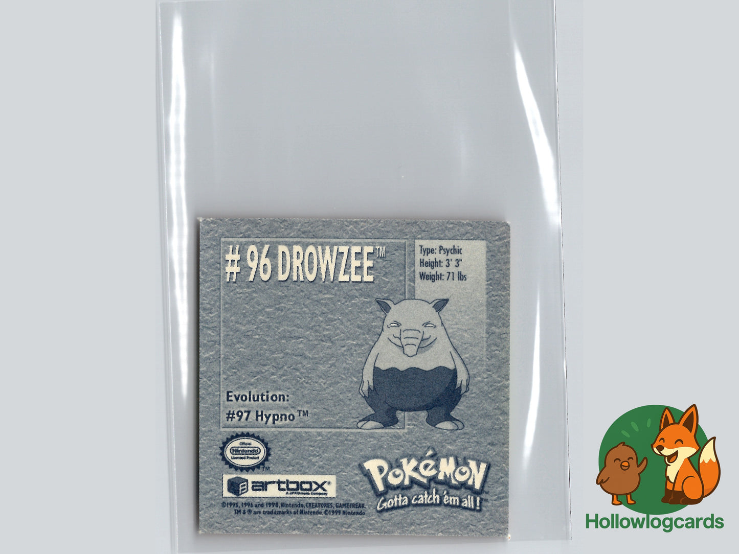 Drowzee - 96 - Artbox Sticker - Nintendo