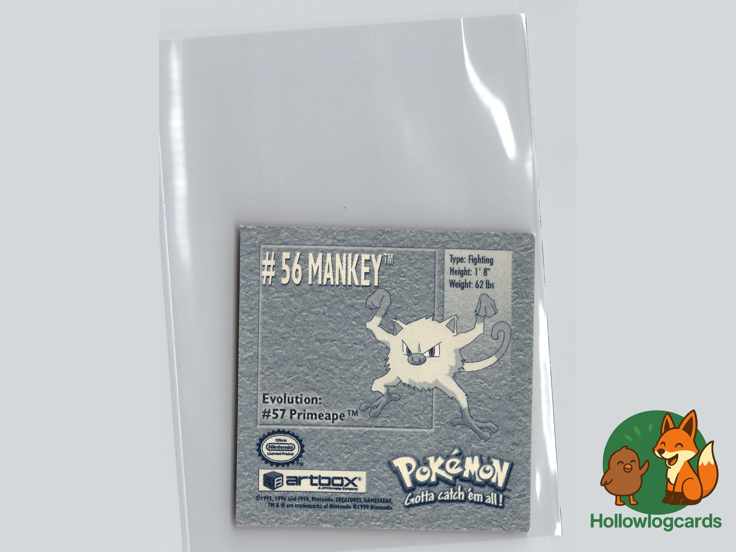 Mankey - 56 - Artbox Sticker - Nintendo