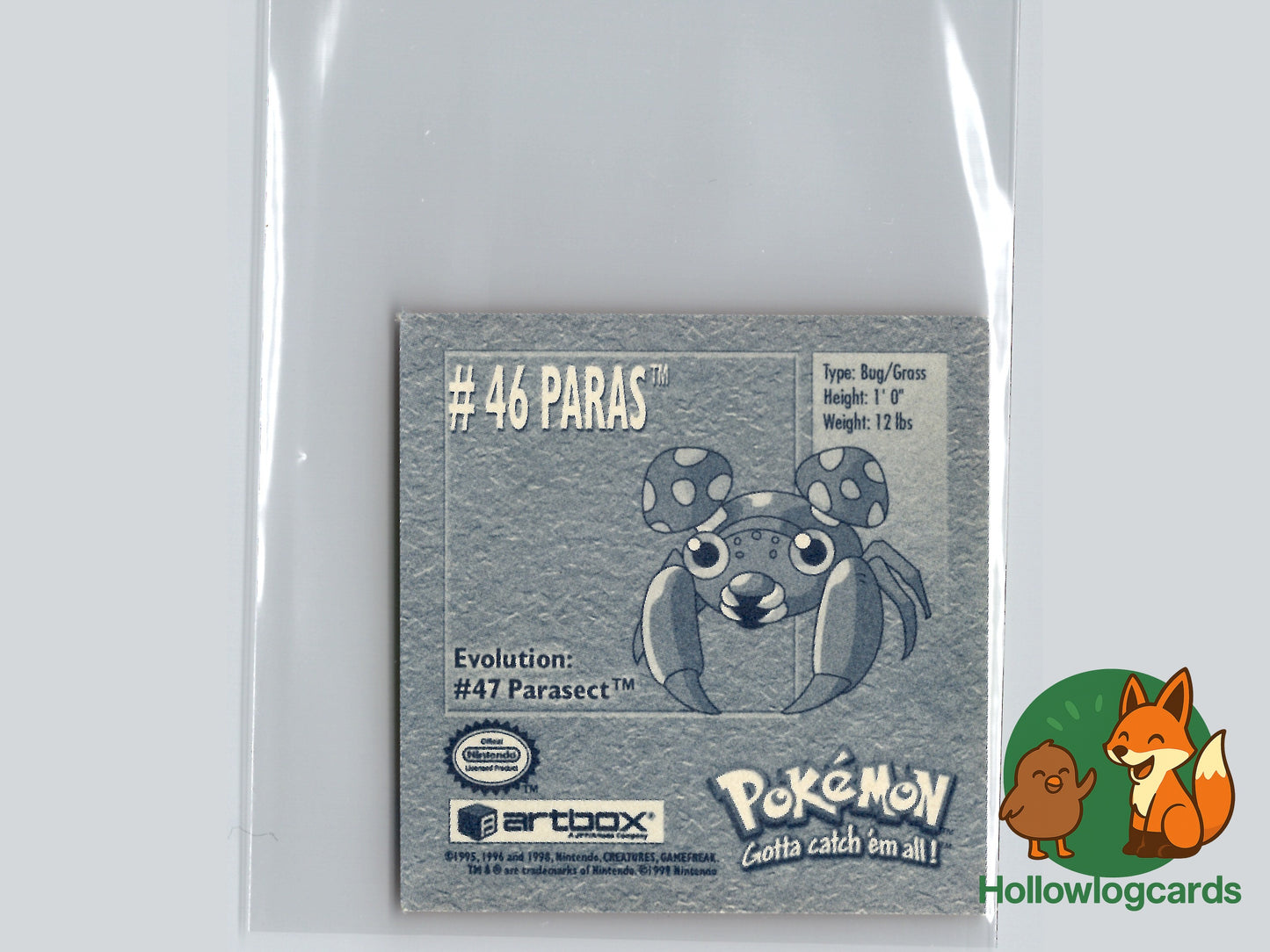 Paras - 46 - Artbox Sticker - Nintendo