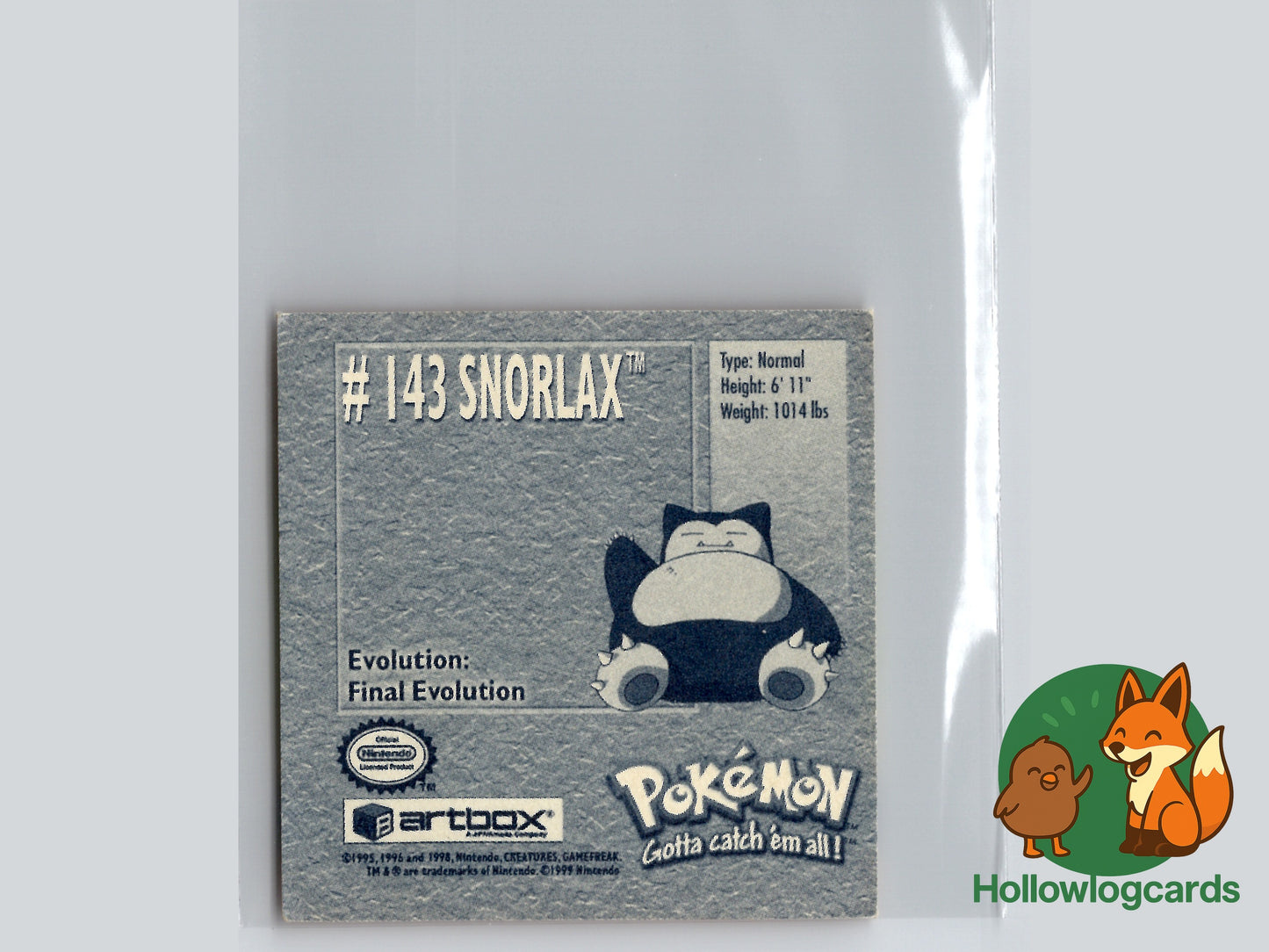 Snorlax - 143 - Artbox Sticker - Nintendo