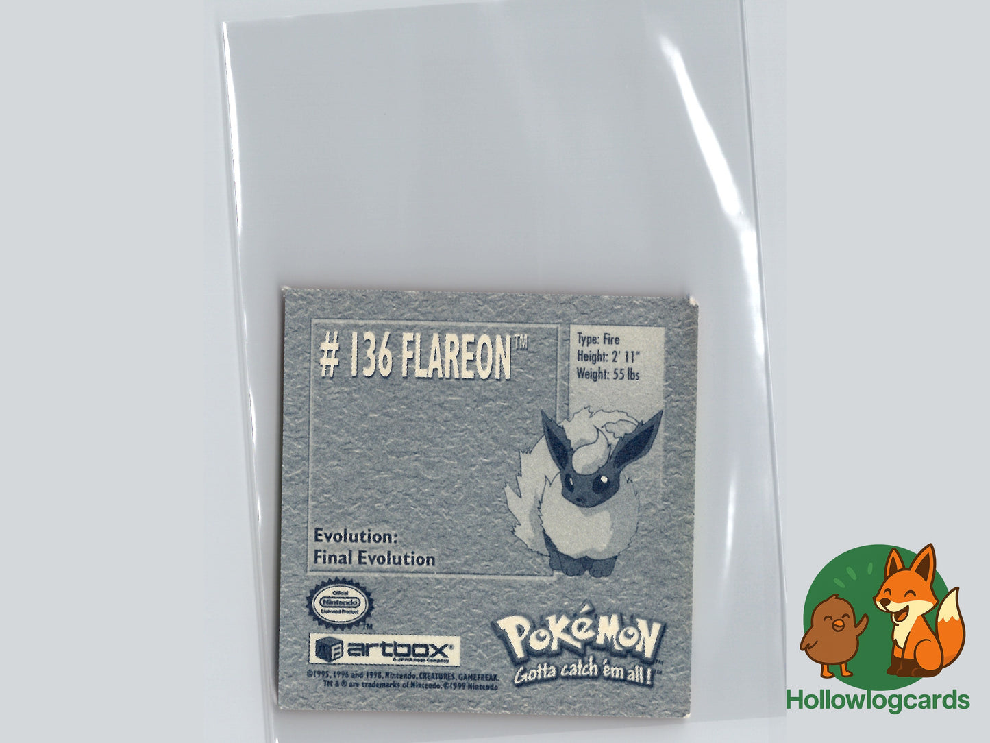 Flareon - 136 - Artbox Sticker - Nintendo