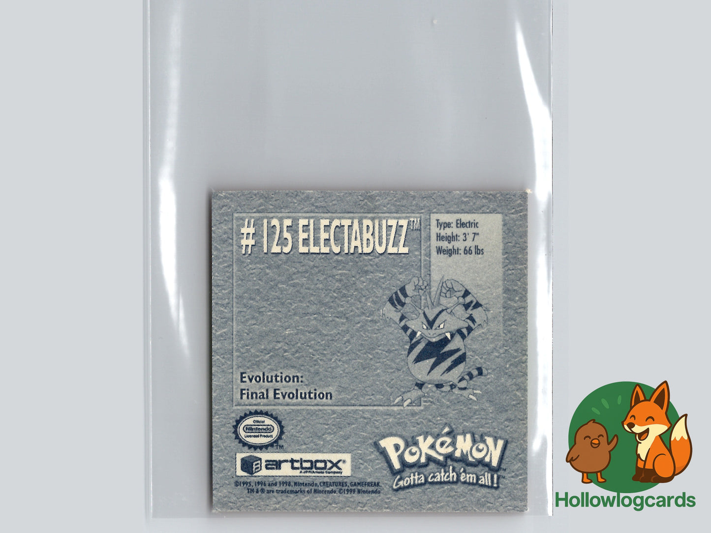 Electabuzz - 125 - Artbox Sticker - Nintendo