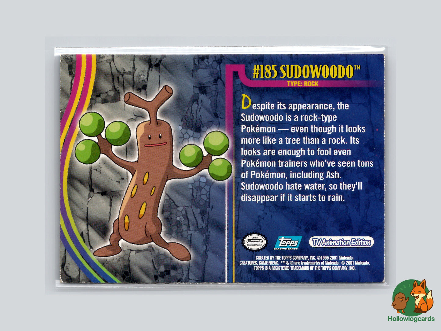 Sudowoodo - #185 - Topps Johto Chrome