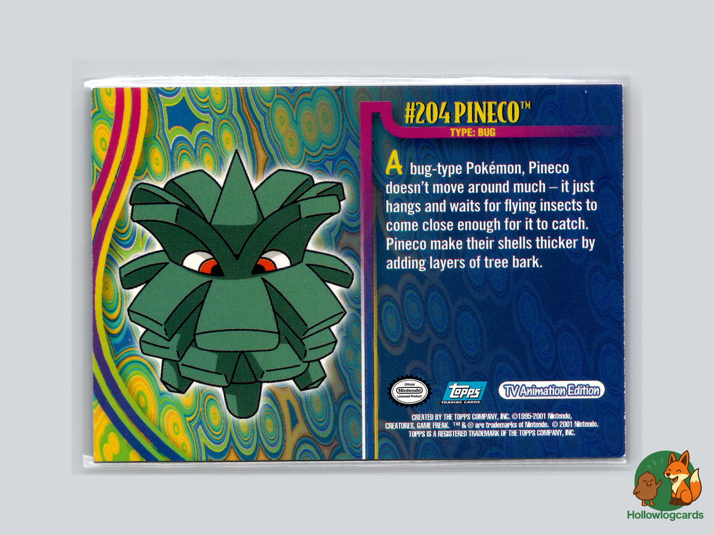 Pineco - #204 - Topps Johto