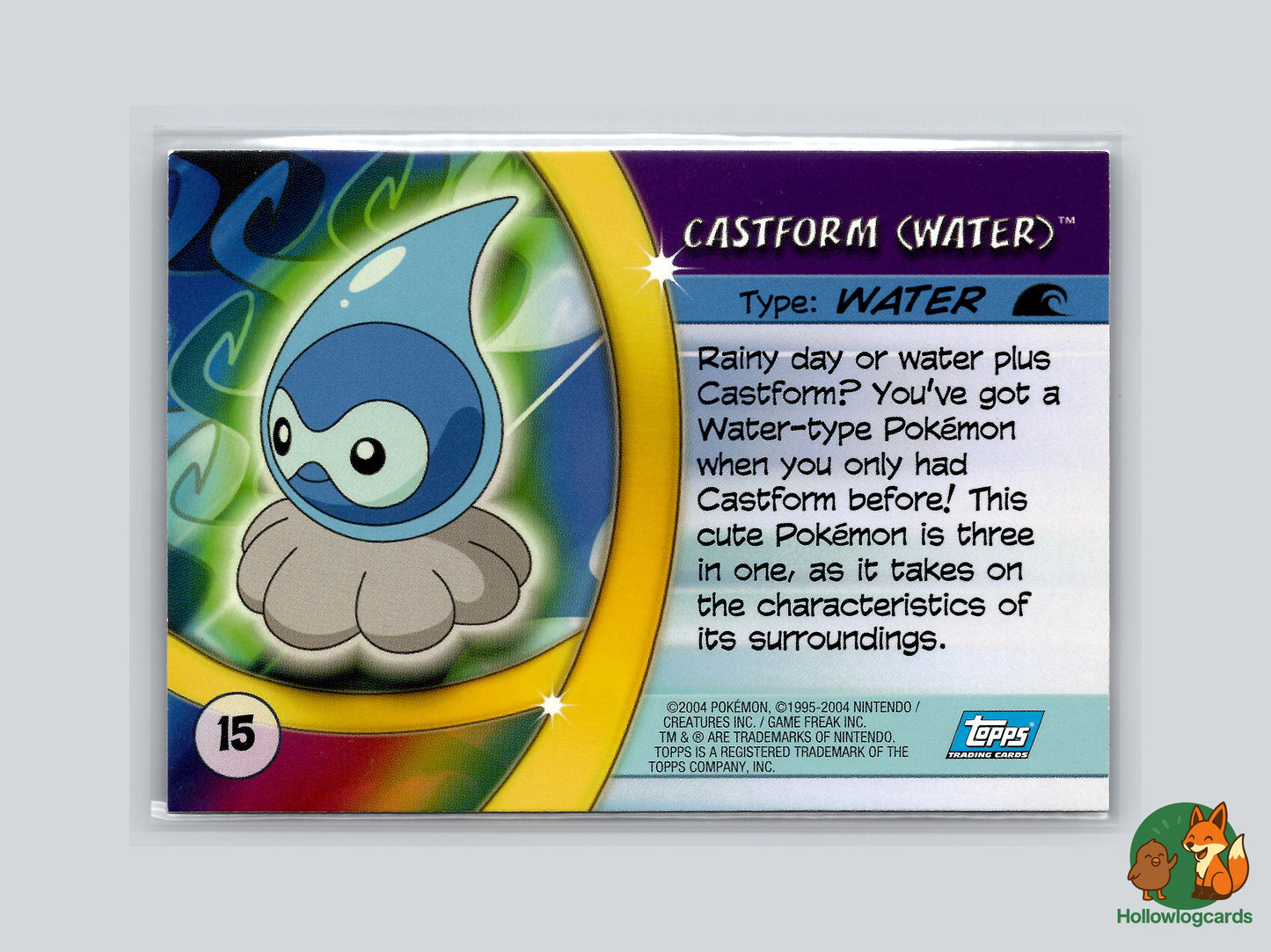 Castform (Water) - #15 - Topps Pokémon Advanced
