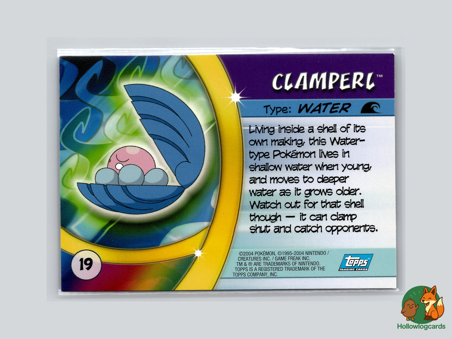 Clamperl - #19 - Topps Pokémon Advanced