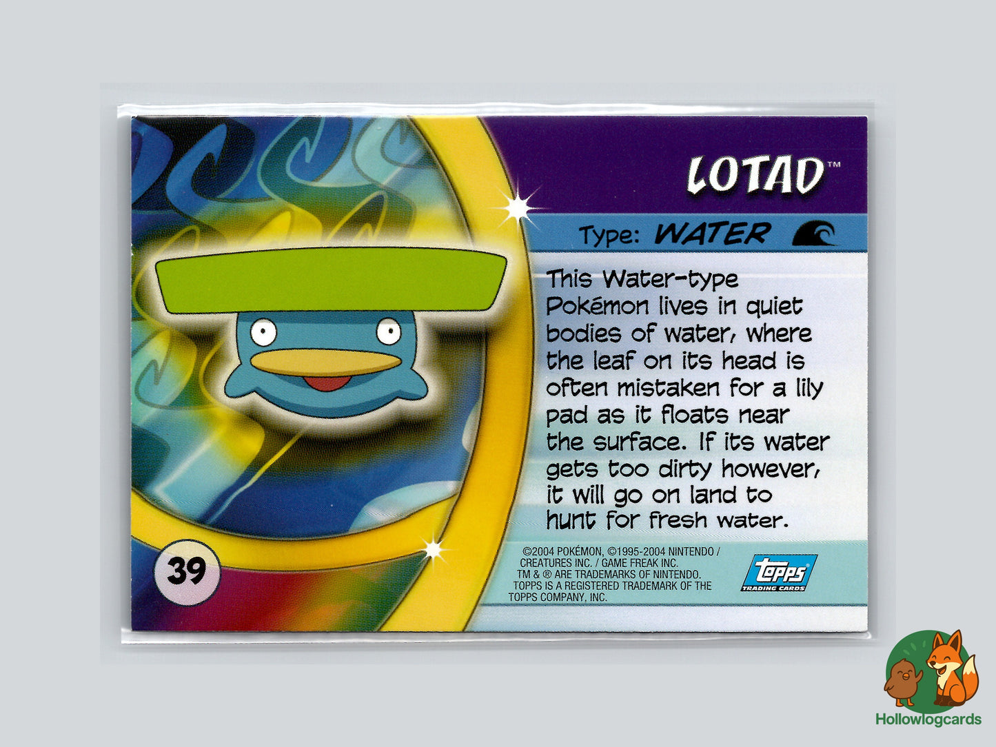 Lotad - #39 - Topps Pokémon Advanced