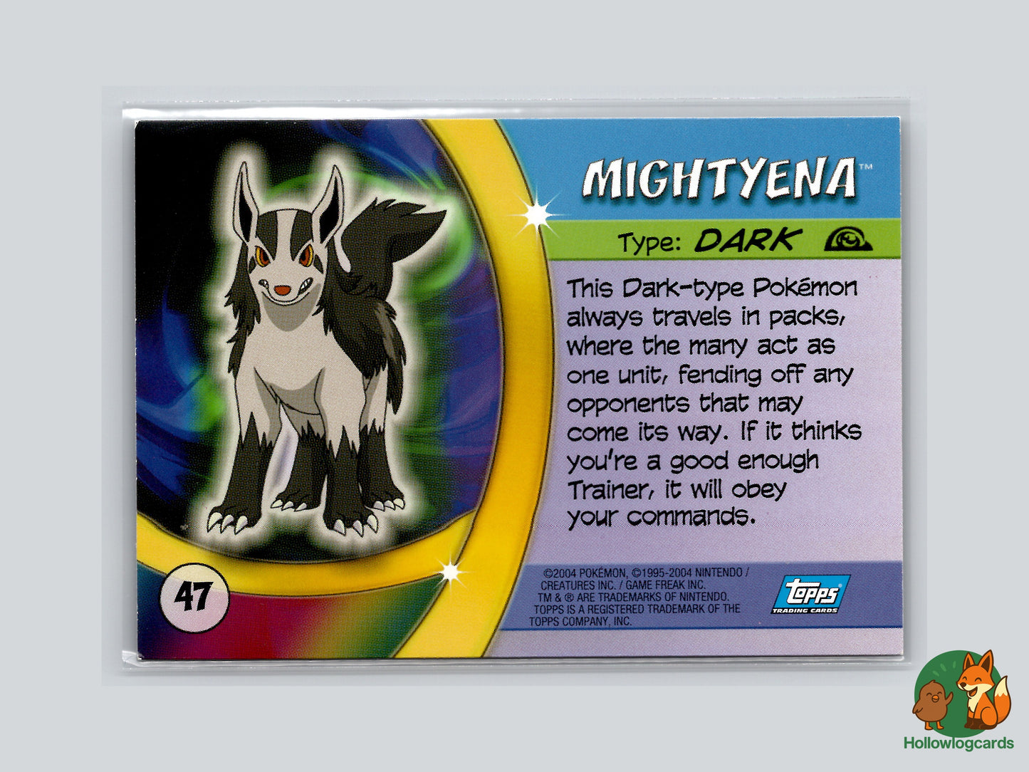 Mightyena - #47 - Topps Pokémon Advanced