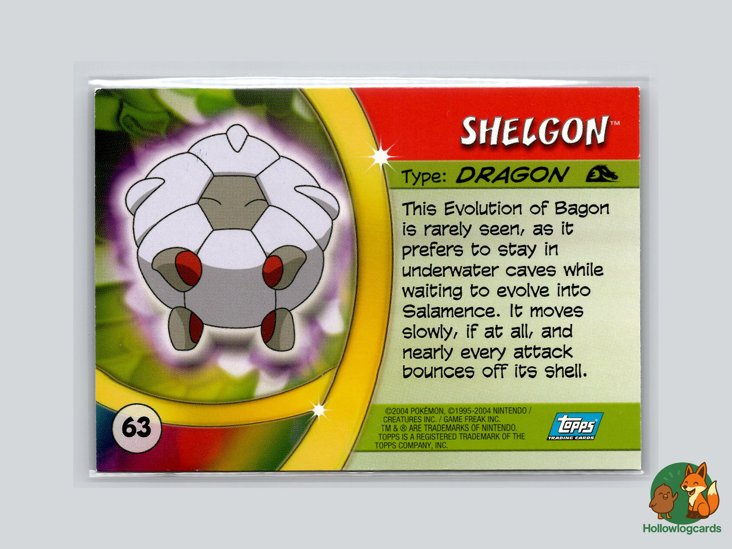 Shelgon - #63 - Topps Pokémon Advanced
