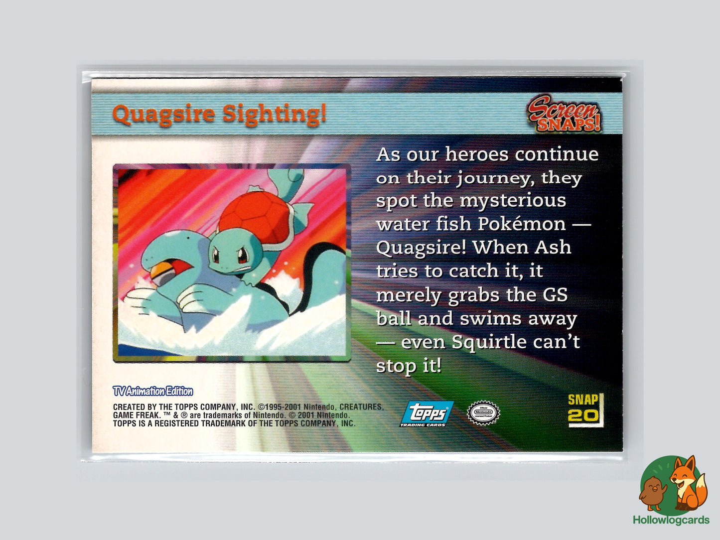 Quagsire Sighting! [Squirtle] - #SNAP20 - Topps Screen Snaps